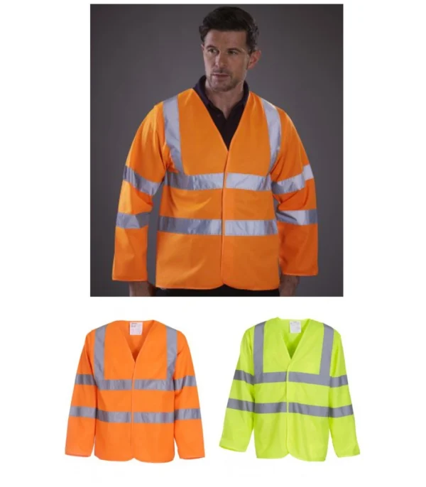 Yoko YK105 Hi Vis Long Sleeve Vest